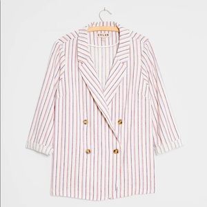 NWT ANTHRO. Dolan Multicolor Striped Blazer Jacket L